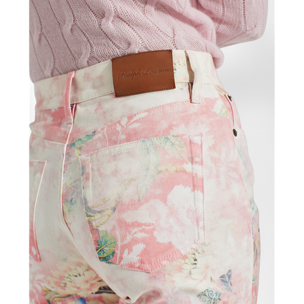 Pink Multi 861 High-Rise Skinny Jean Ralph Lauren Collection 7