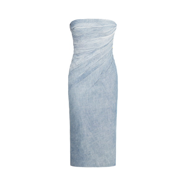 Milez Chambray Cocktail Dress Ralph Lauren Collection em 1