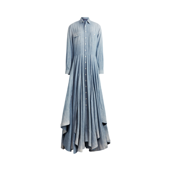 Wen Flag Bear Chambray Dress Ralph Lauren Collection 1