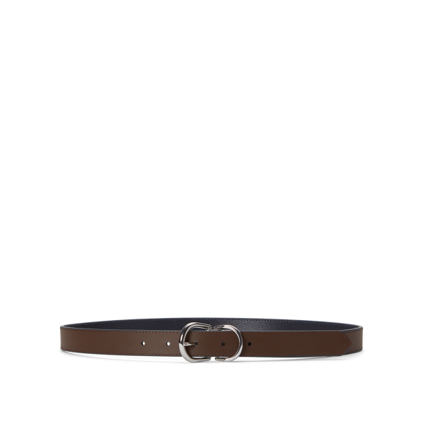 Lauren Navy/Dark Brown Reversible Leather Belt Lauren 2