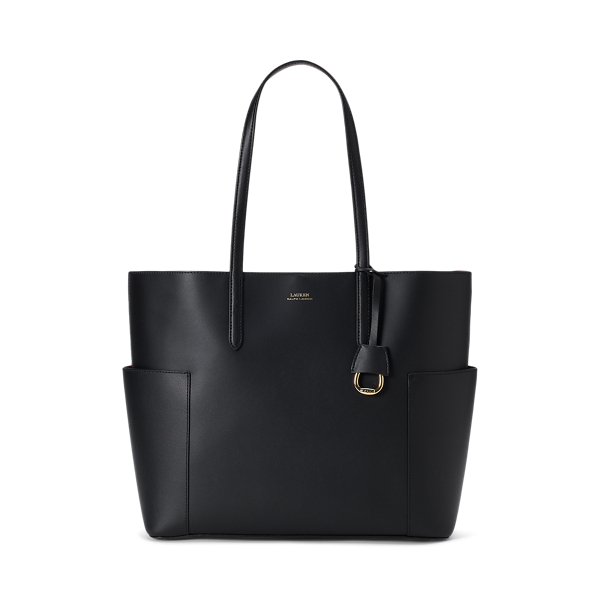 Large Leather Carlyle Tote Lauren 1