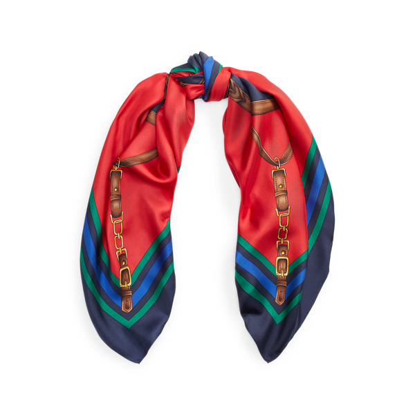 Sandra Equestrian Silk Scarf Lauren 1