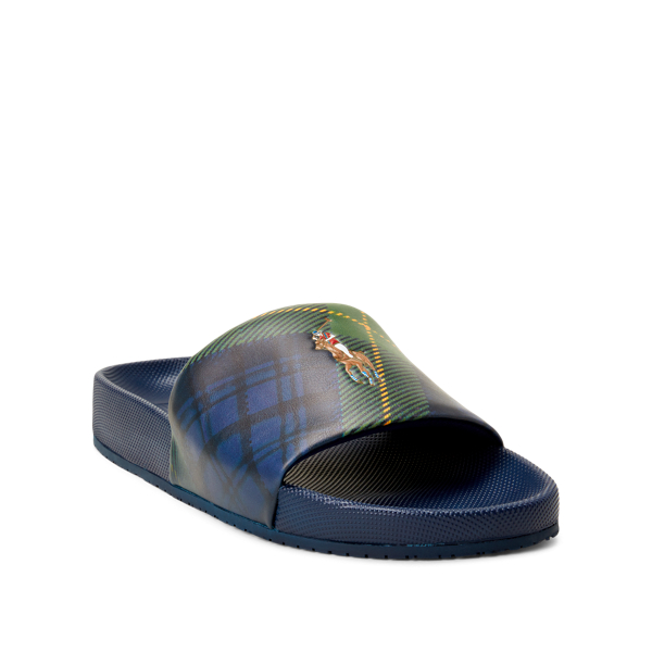 Newport Navy/Tartan Cayson Tartan Slide Sandal Polo Ralph Lauren 2