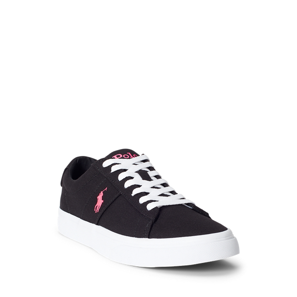 Black/Pink Sayer Canvas Trainer Polo Ralph Lauren 2