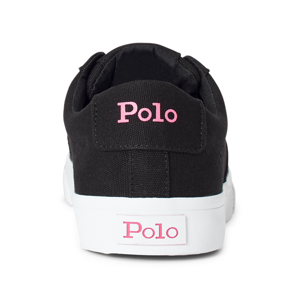 Black/Pink Sayer Canvas Trainer Polo Ralph Lauren 3
