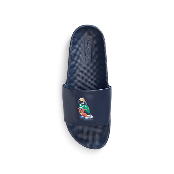 Navy/Surfer Bear Cayson Polo Bear Slide Sandal Polo Ralph Lauren 4