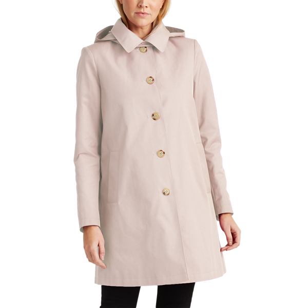 Blush Cotton-Blend Trench Coat Lauren 3