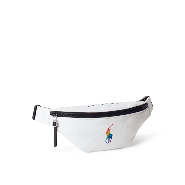 White Multi Pride Canvas Belt Bag Polo Ralph Lauren 2