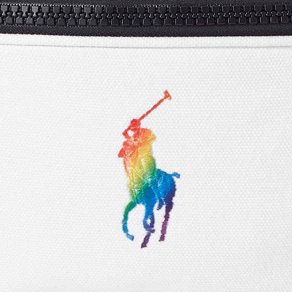 White Multi Pride Canvas Belt Bag Polo Ralph Lauren 5