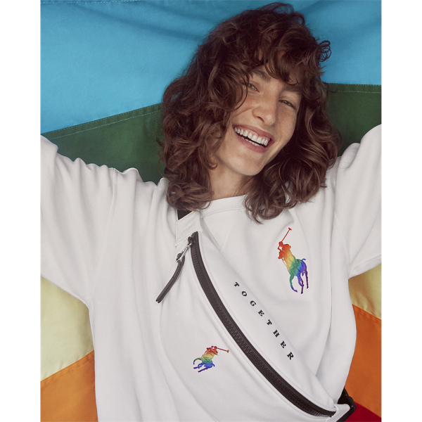 White Multi Pride Canvas Belt Bag Polo Ralph Lauren 6