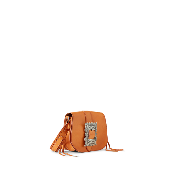 Natural Concho Leather Small Crossbody Polo Ralph Lauren 2