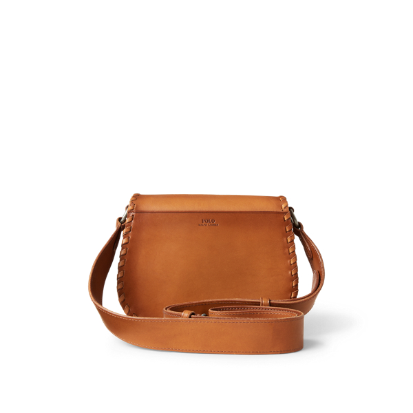 Cuoio Burnished Leather Small Crossbody Polo Ralph Lauren 3