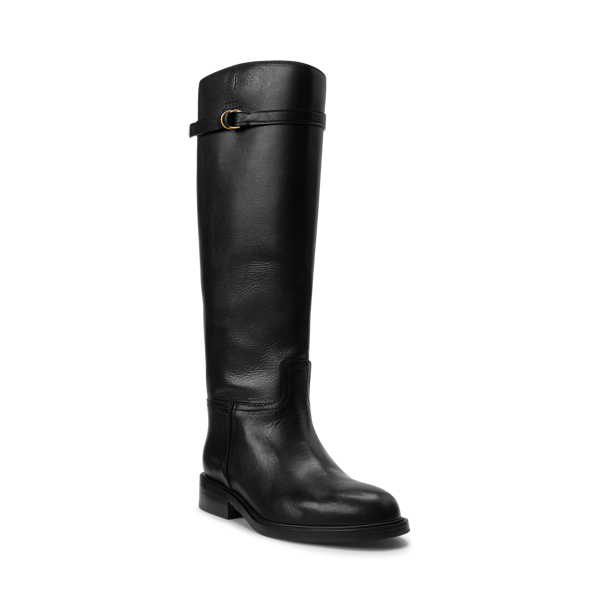 Stiefel aus Vachetteleder Polo Ralph Lauren in Black 2