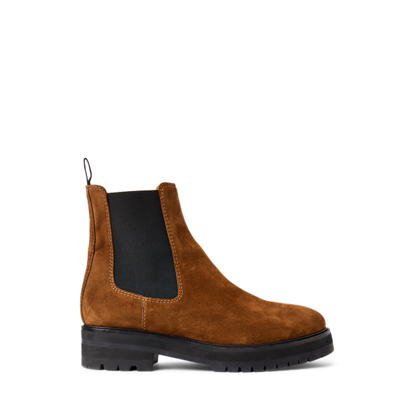 Ralph lauren suede chelsea boots store
