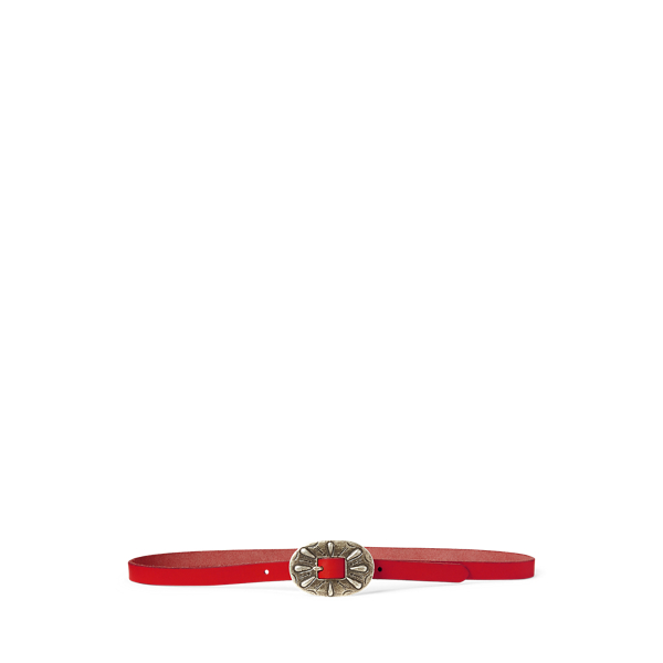 Skinny Leather Buckle Belt Polo Ralph Lauren 1