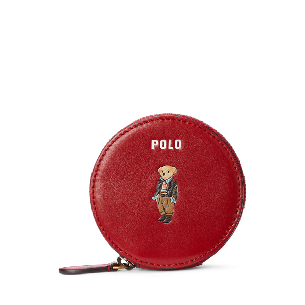 Polo Bear Calfskin Coin Pouch