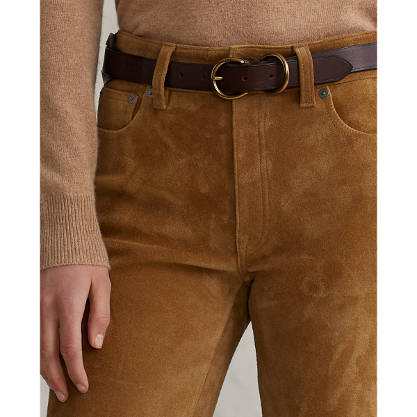 Suede Stretch Pant Polo Ralph Lauren em Montana Khaki 6