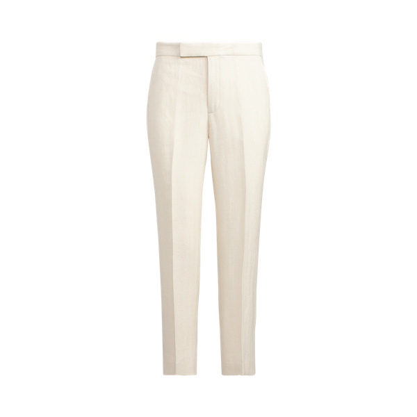 Deckwash White Linen-Blend Straight Trouser Polo Ralph Lauren 2