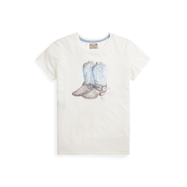 Nevis Cowboy Boot Cotton Tee Polo Ralph Lauren 2