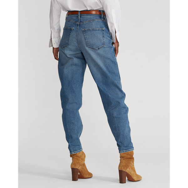 Medium Indigo High-Rise Tapered Fit Jean Polo Ralph Lauren 6
