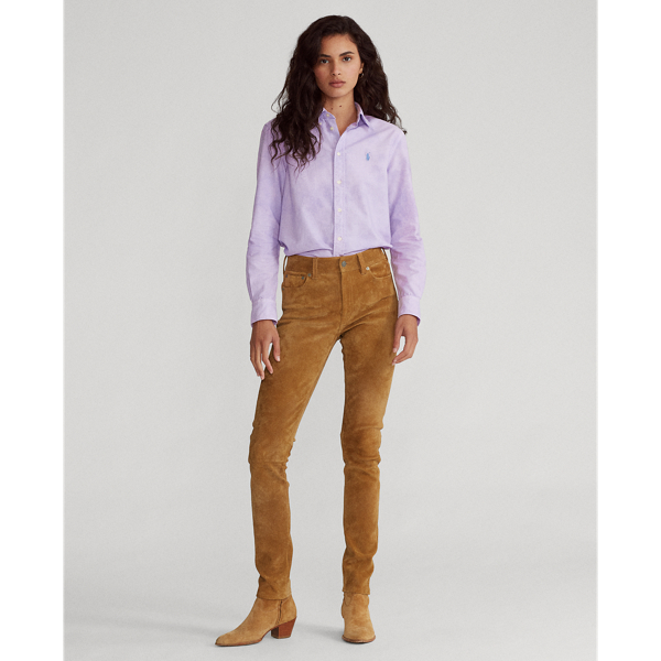 Vorgewaschenes Oxfordhemd Polo Ralph Lauren in Englisch-Lavendel 4