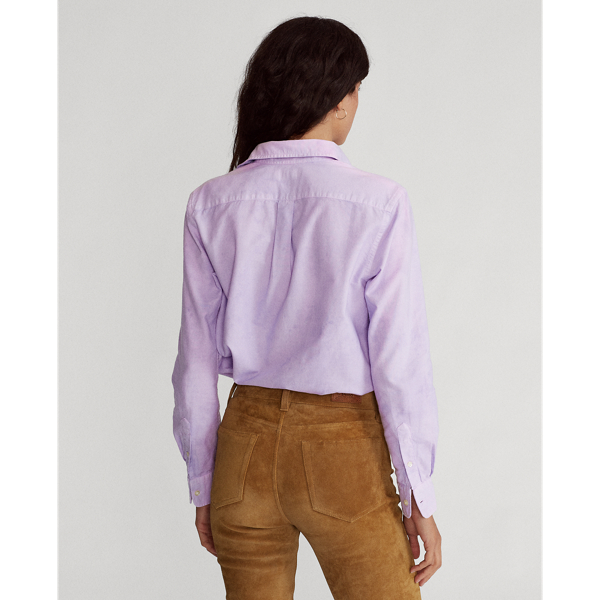 Vorgewaschenes Oxfordhemd Polo Ralph Lauren in Englisch-Lavendel 5