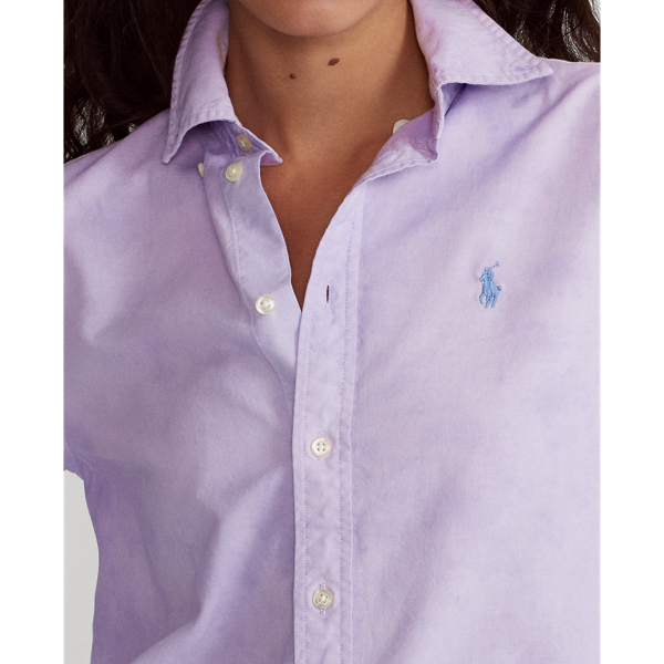 Vorgewaschenes Oxfordhemd Polo Ralph Lauren in Englisch-Lavendel 6