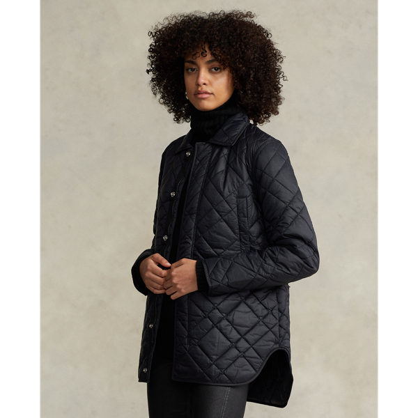 Ralph lauren black quilted jacket hotsell