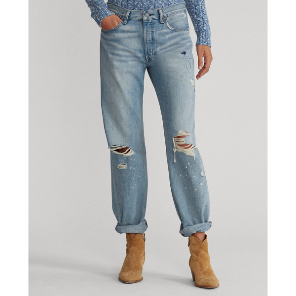 Jeans Neale morbidi Polo Ralph Lauren in Indaco chiaro 4