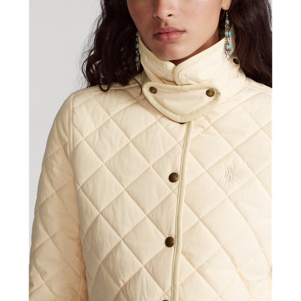 Cream Cotton-Blend Barn Jacket Polo Ralph Lauren 6