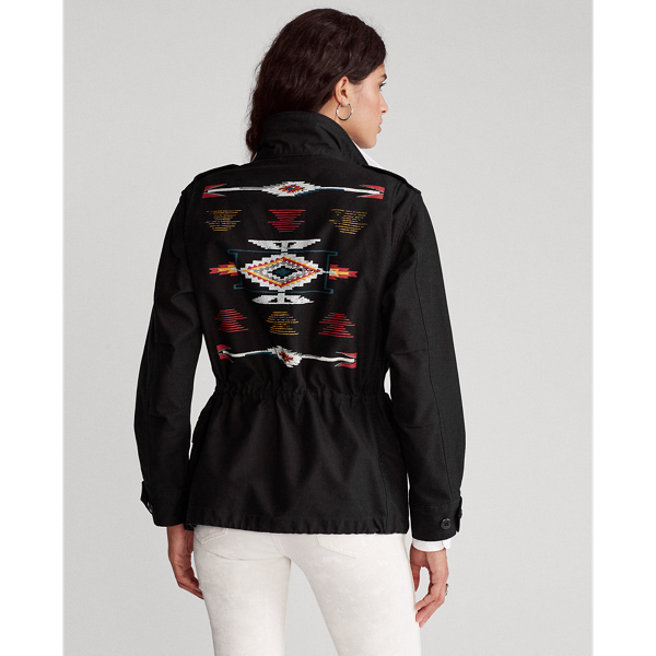 Black Graphic Twill Jacket Polo Ralph Lauren 5