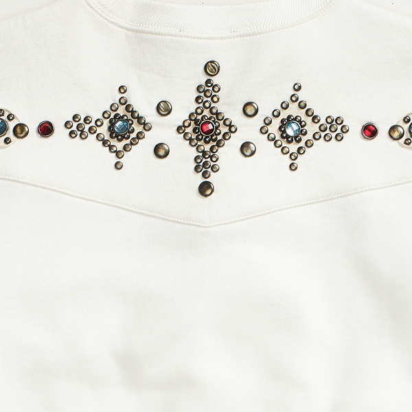 Nevis Studded Fleece Sweatshirt Polo Ralph Lauren 7