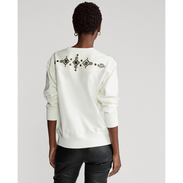 Nevis Studded Fleece Sweatshirt Polo Ralph Lauren 4