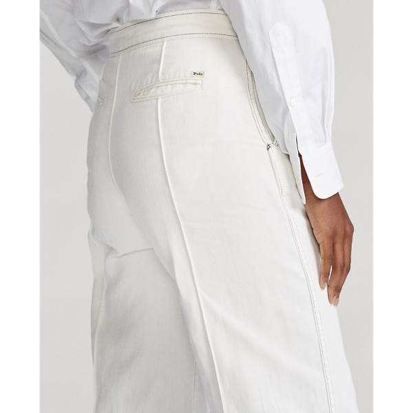 Ivory Margery Wide-Leg Jeans Polo Ralph Lauren 6