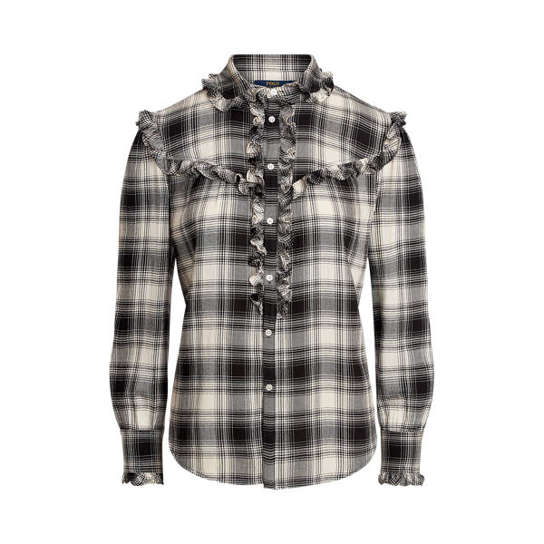 Kariertes Hemd mit R&uuml;schenbesatz Polo Ralph Lauren in 1