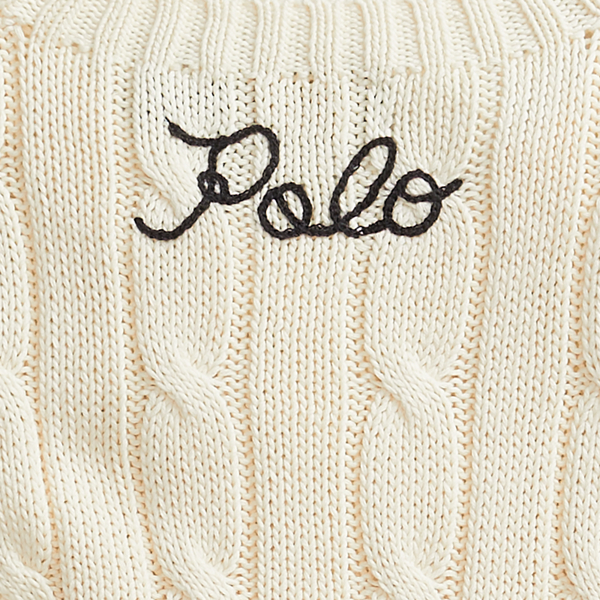 Cream Cable Short-Sleeve Jumper Polo Ralph Lauren 8