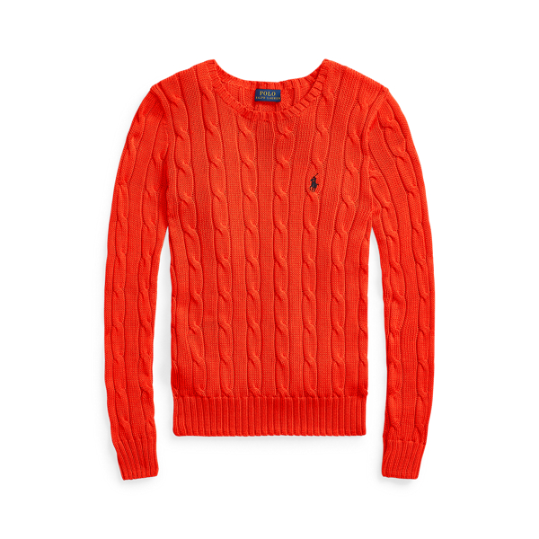 Petal Rose Cable-Knit Cotton Jumper Polo Ralph Lauren 2