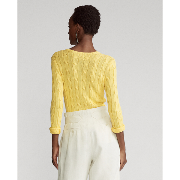 Lemon Cable-Knit Cotton Jumper Polo Ralph Lauren 4