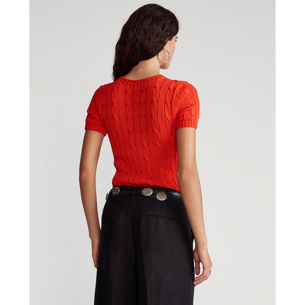 Petal Rose Cable Short-Sleeve Jumper Polo Ralph Lauren 4