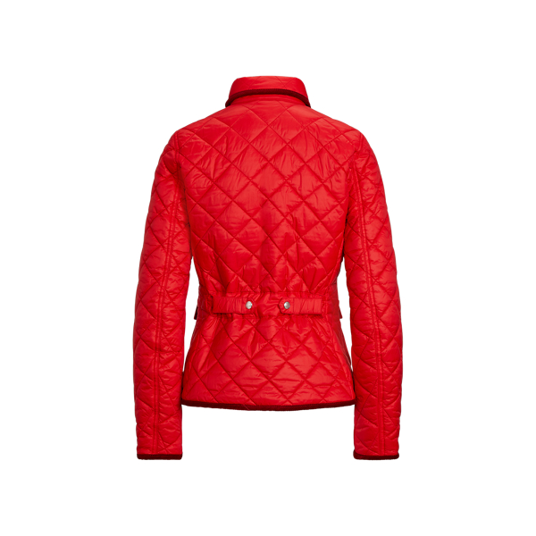 Injection Red Cropped Barn Jacket Polo Ralph Lauren 7