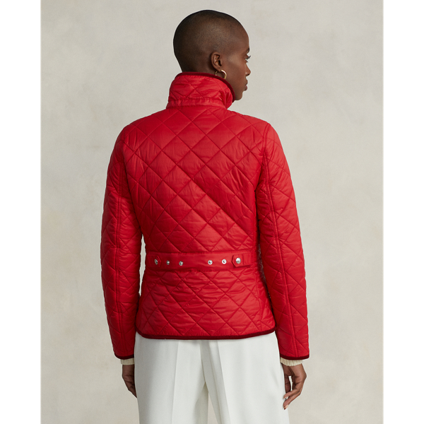 Injection Red Cropped Barn Jacket Polo Ralph Lauren 5