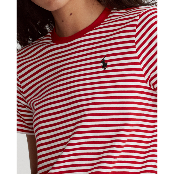 Ralph Red/White Striped Cotton Jersey Tee Polo Ralph Lauren 6