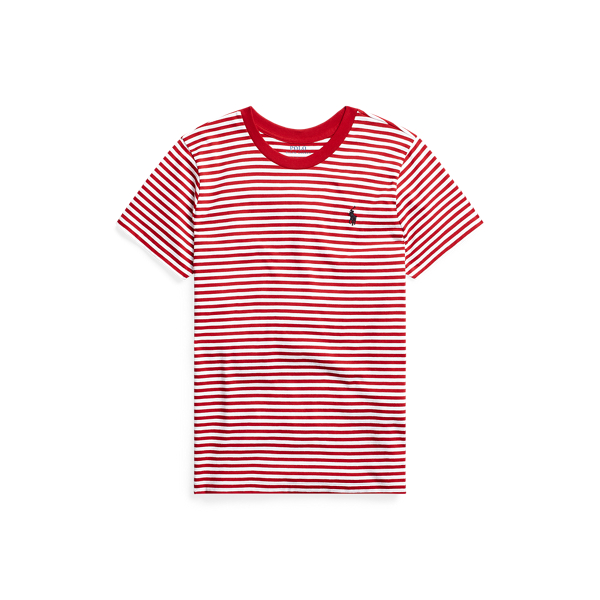Ralph Red/White Striped Cotton Jersey Tee Polo Ralph Lauren 2