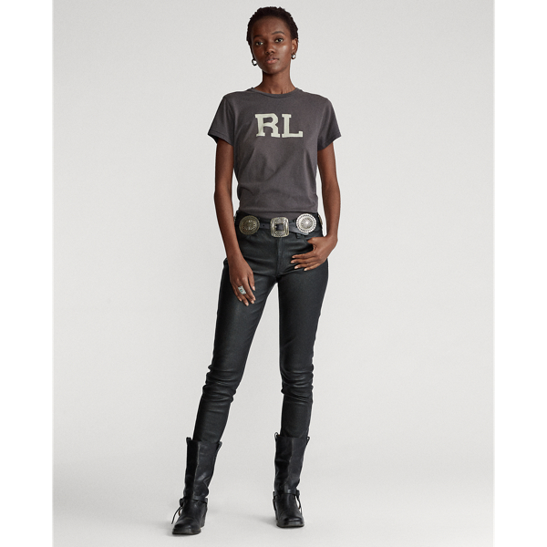 Pebble Black RL Cotton Jersey Tee Polo Ralph Lauren 3
