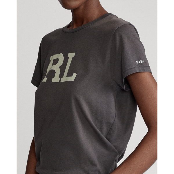 Pebble Black RL Cotton Jersey Tee Polo Ralph Lauren 5