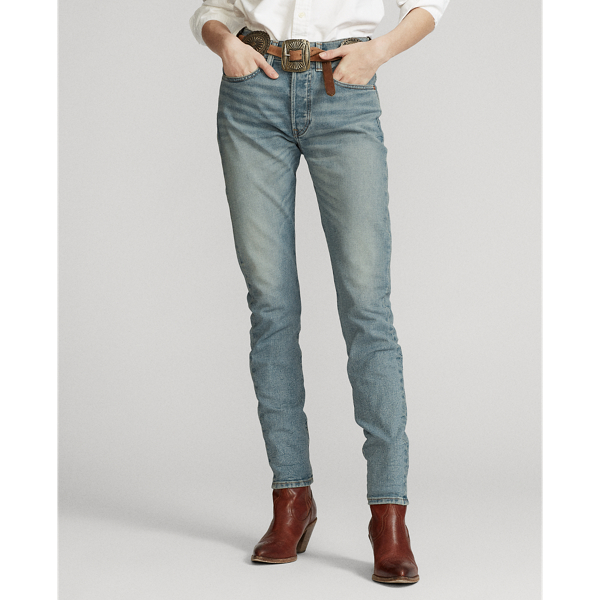 Light Indigo Callen High-Rise Slim Jeans Polo Ralph Lauren 4