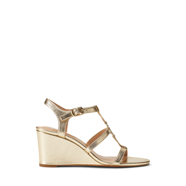 Charlton Metallic Wedge Sandal Lauren em 1