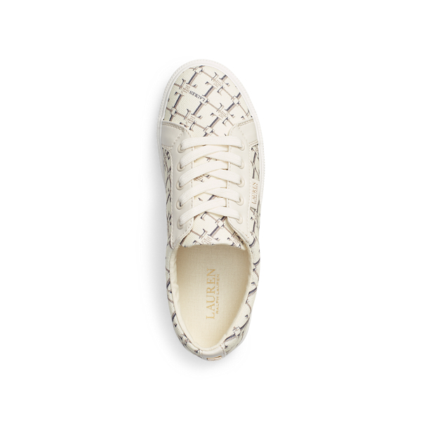 Vanilla Heritage Logo Jaycee Canvas Trainer Lauren 4