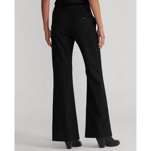 Black Wool Flare Trousers Polo Ralph Lauren 5