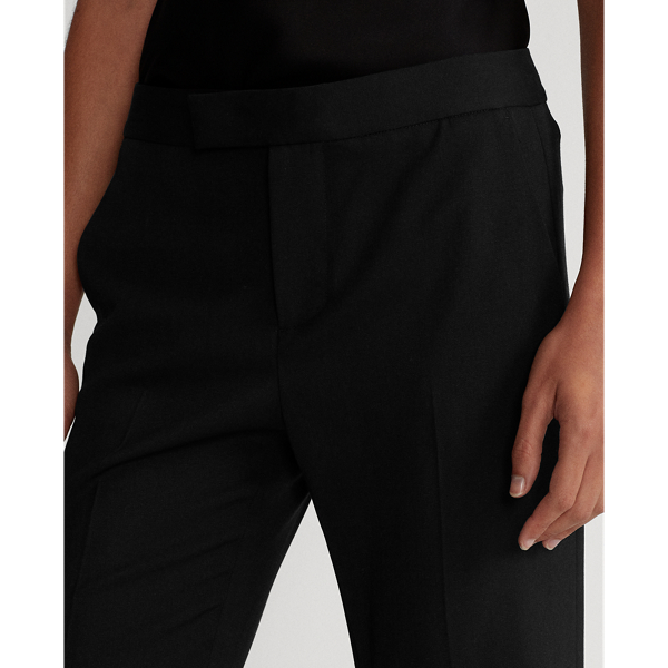 Black Wool Flare Trousers Polo Ralph Lauren 6